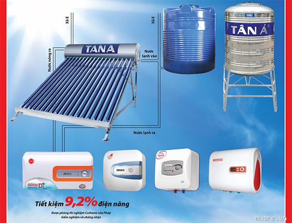 Tiết kiệm điện năng hiêu quả với bình nước nóng lạnh Tân Á