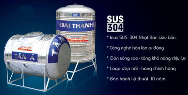 Những ưu điểm vượt trội của bồn nước inox Tân Á