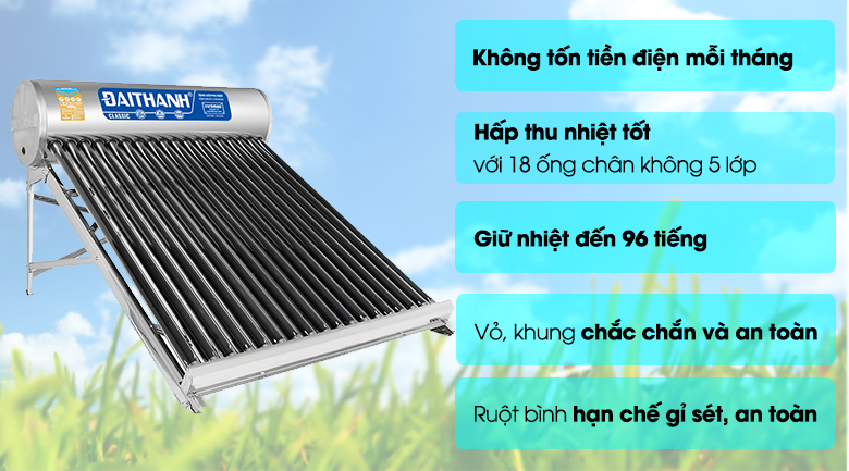 Về sản phẩm máy năng lượng mặt trời Đại Thành