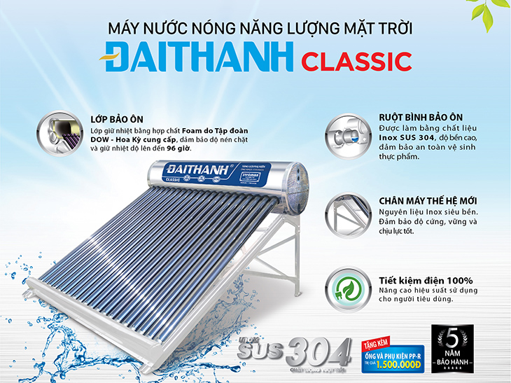 Vì sao sản phẩm máy năng lượng mặt trời Đại Thành lại được nhiều người lựa chọn sử dụng?