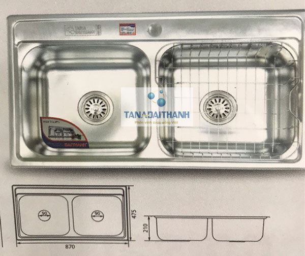 Chậu rửa chén inox Đại Thành DX42004