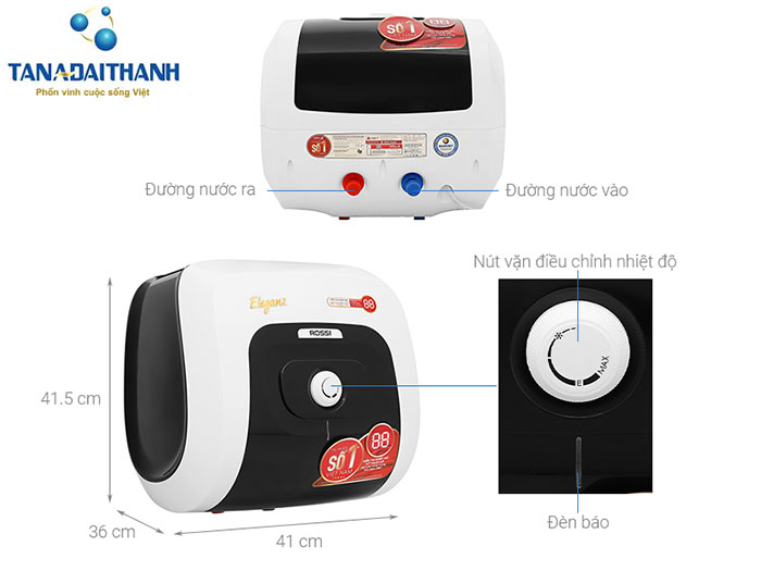 Cấu tạo máy nóng lạnh Rossi Arte 20SQ